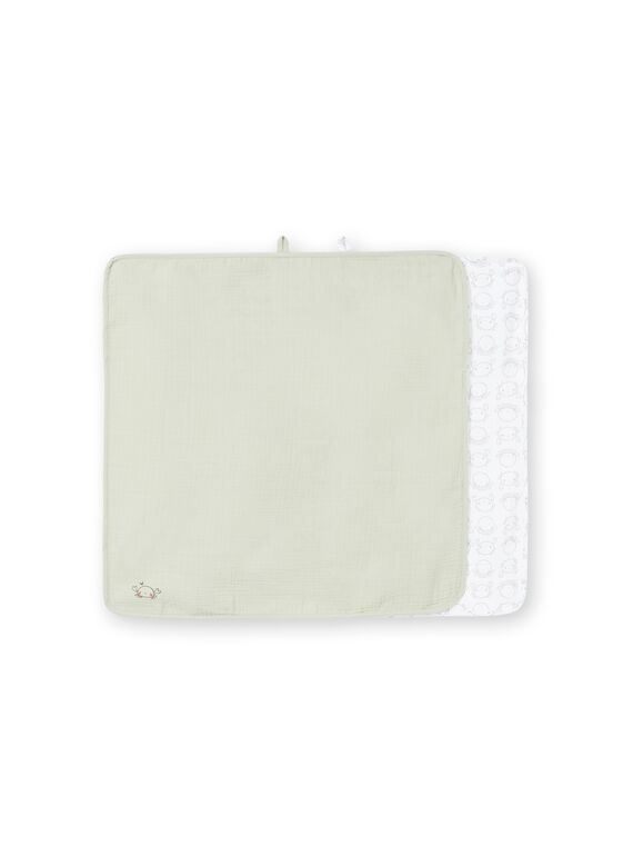 Lot de 2 langes écru et taupe assortis LOU2LAN / 21SF42I1LAN621