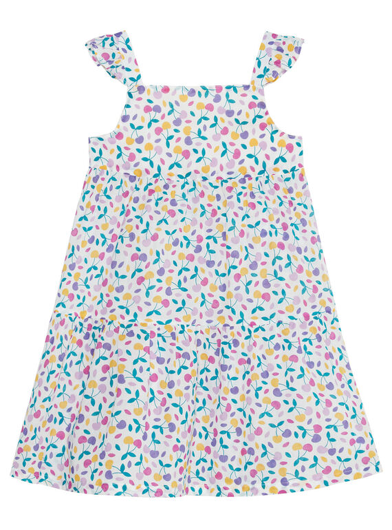 Robe à bretelle volantée, imprimé cerises JAJOSROB2 / 20S901T1ROB001