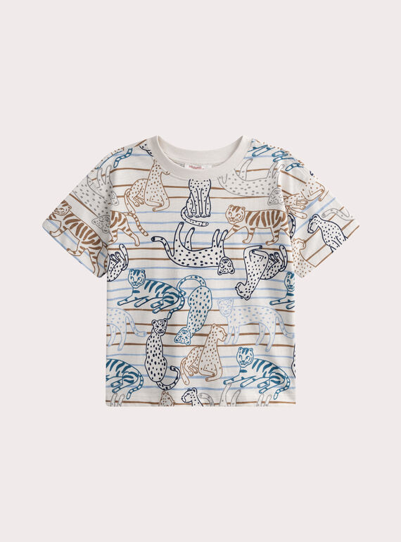 T-shirt manches courtes imprimé en jersey flammé  WOMATI / 25S90261TMC632