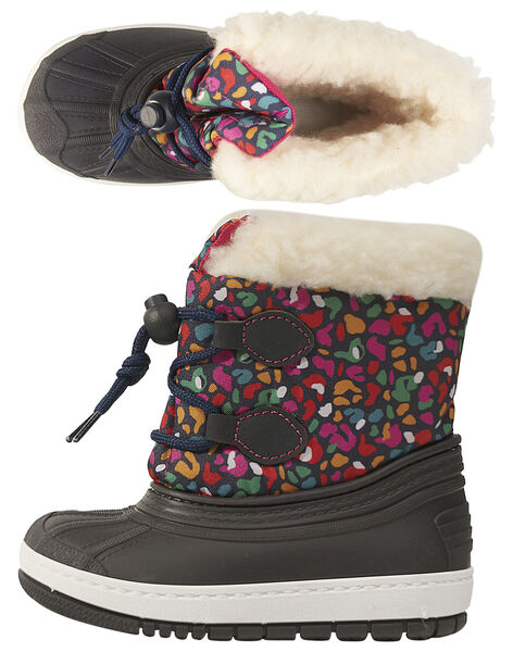 Apres Ski Multicolore Leopard Bebe Fille 50 Bebe Dpam