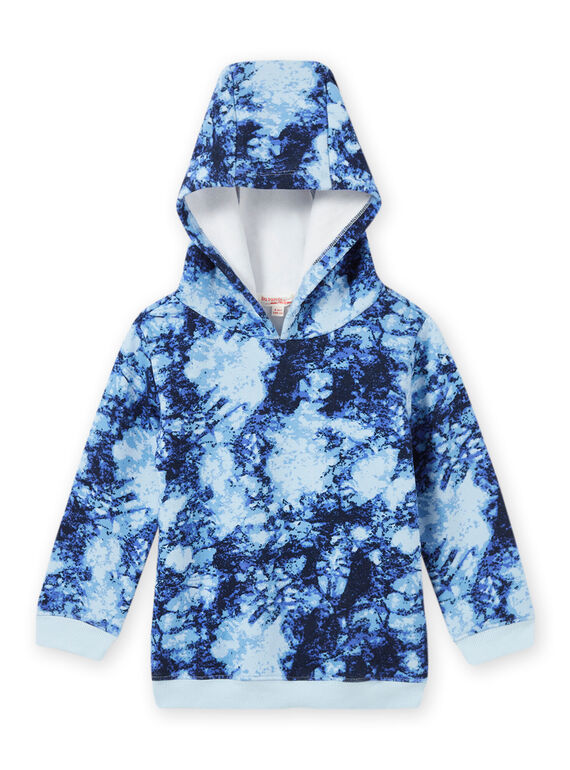 Sweat à capuche tie and dye enfant garçon MOPLASWE / 21W902O1SWEC208