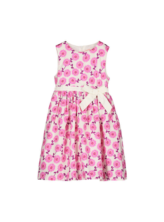 Robe imprimé fleuri fille FAROROB4 / 19S901S4ROB099