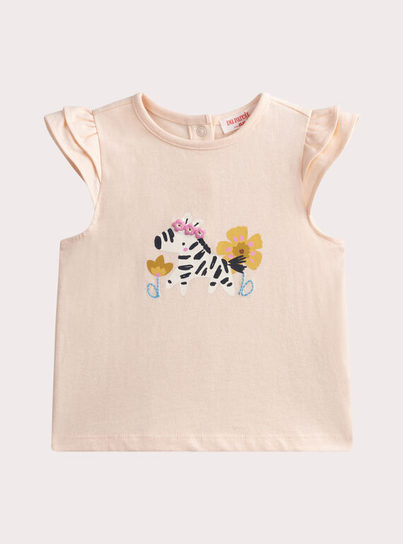 T-shirt zèbre pour bébé fille WIPRITI / 25SG09S1TMCD320