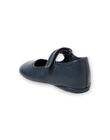 Chausson babies cuir marine enfant fille GFBELFILL2 / 19WK35E1D07070