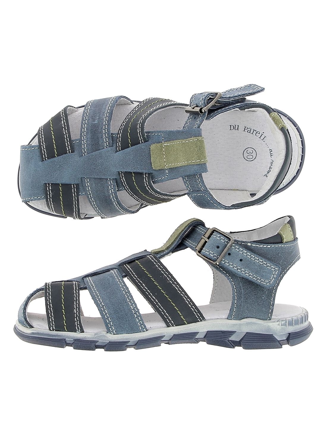 Sandale en cuir garcon Nu pieds Sandales DPAM