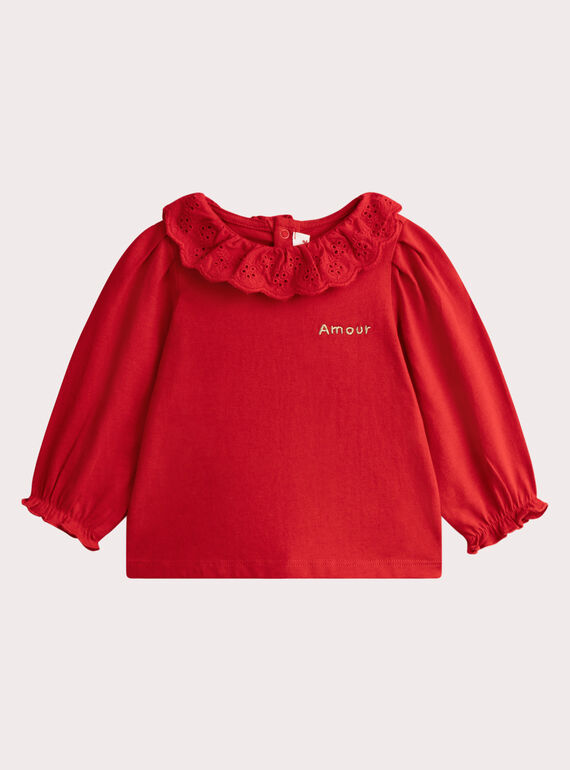 Brassière rouge pour bébé fille VIWABRA / 24WG09T1BRAF503