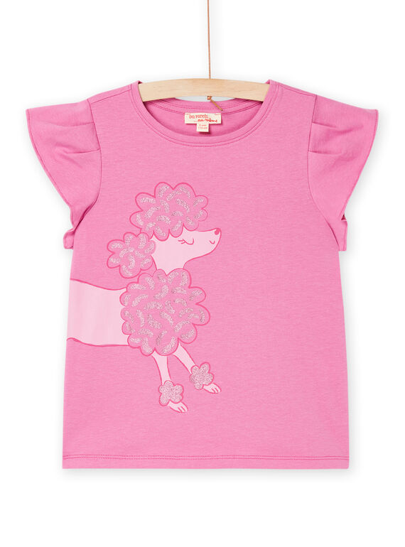 T-shirt rose à motif caniche RAJOTI3 / 23S90184TMCD318