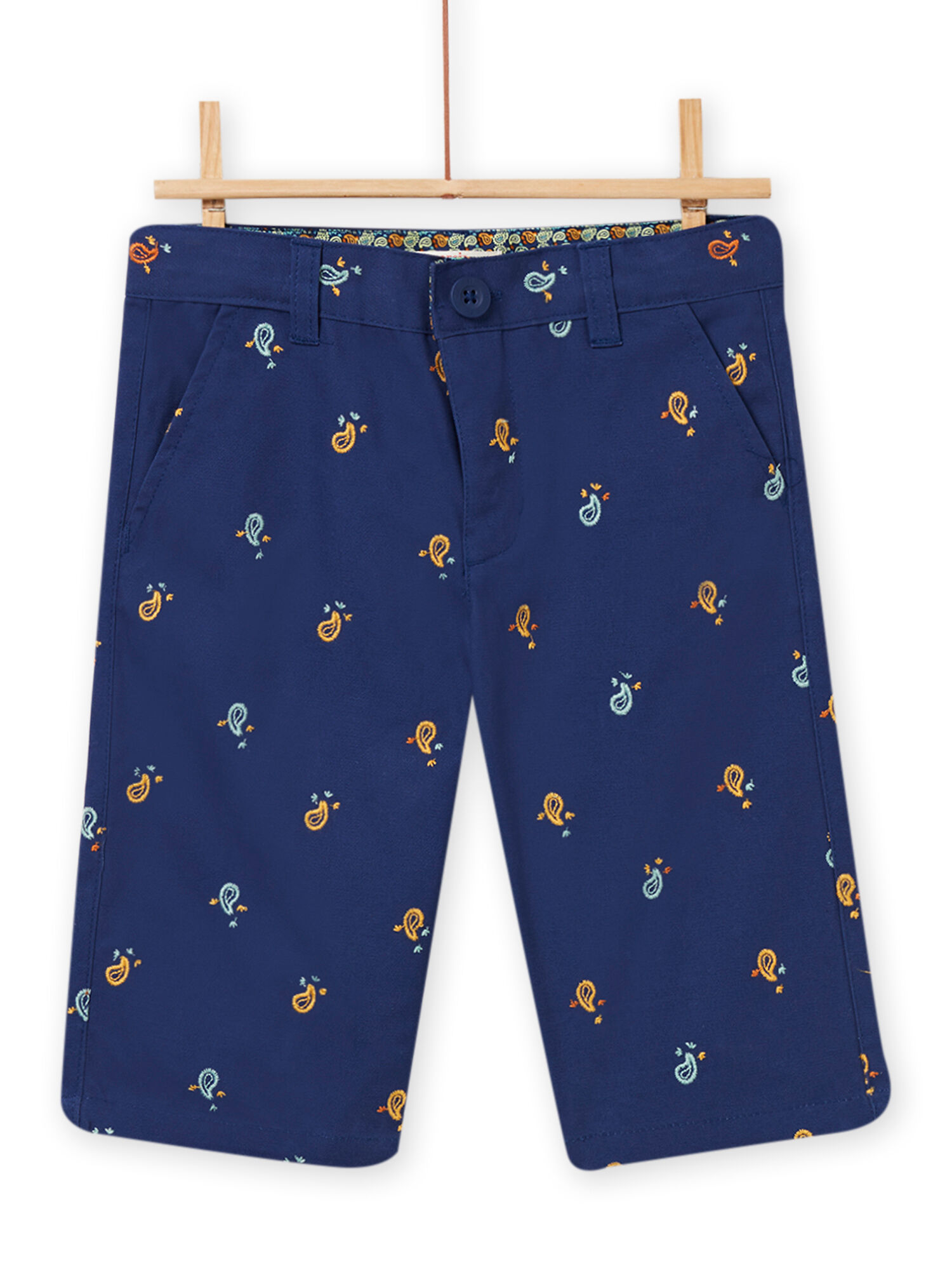 Bermuda bleu marine garçon hot sale
