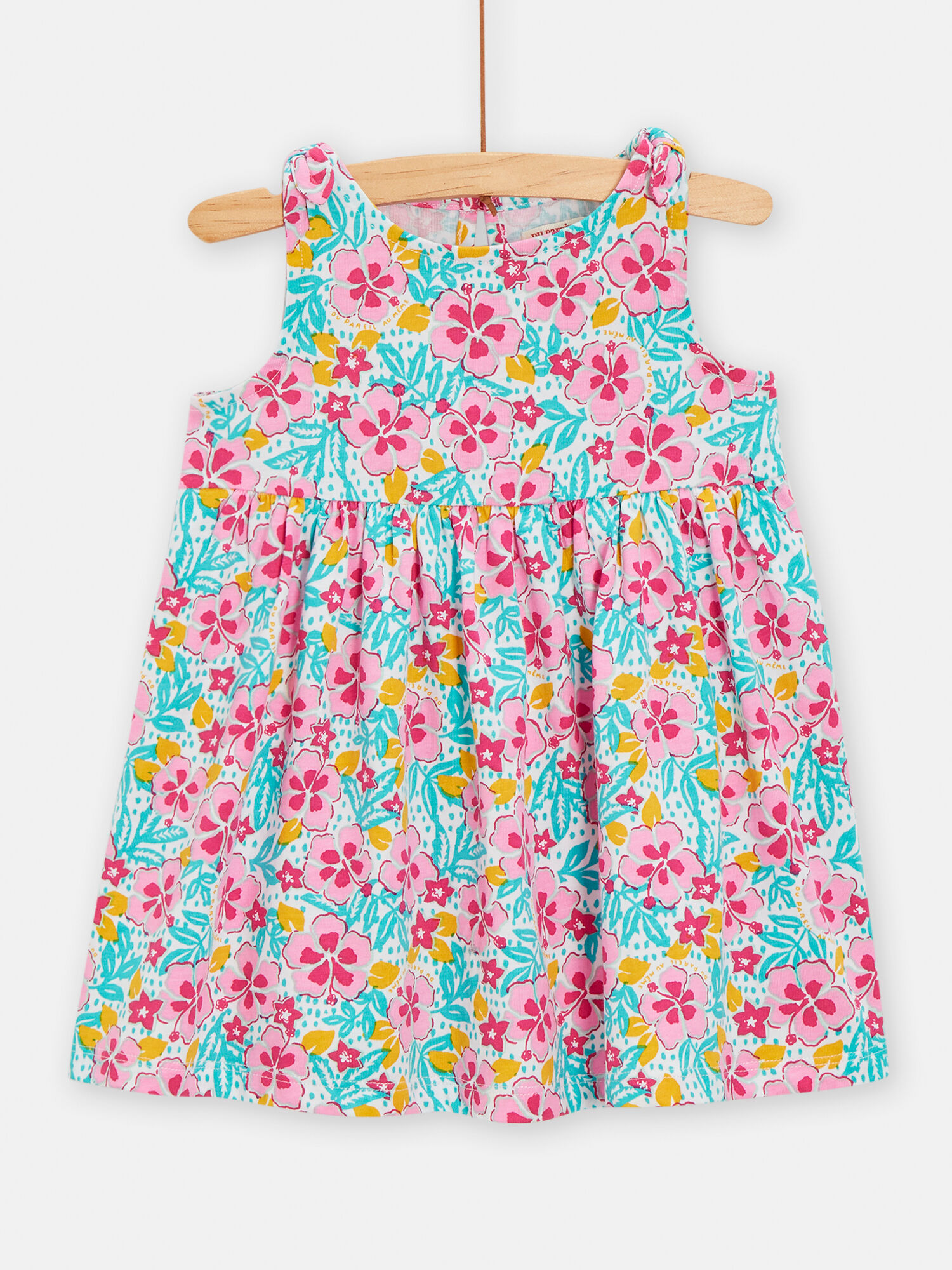 Robe fleurie rose pour bebe fille Robe DPAM