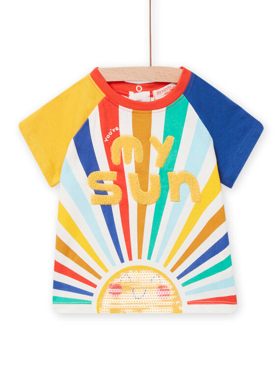 T-shirt motif soleil coloré bébé garçon NULUTI2 / 22SG10P2TMC001