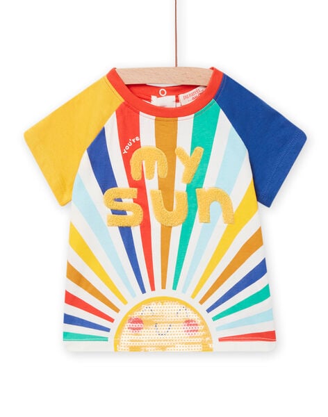 T-shirt motif soleil coloré bébé garçon NULUTI2 / 22SG10P2TMC001