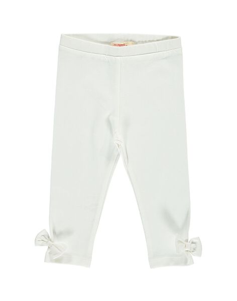 Legging Blanc Bebe Fille Spring Days Dpam