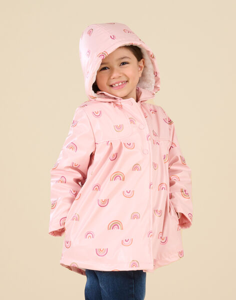 Manteau imperméable à capuche imprimé arc-en-ciel PALEOIMPER / 22W901F2IMPD319