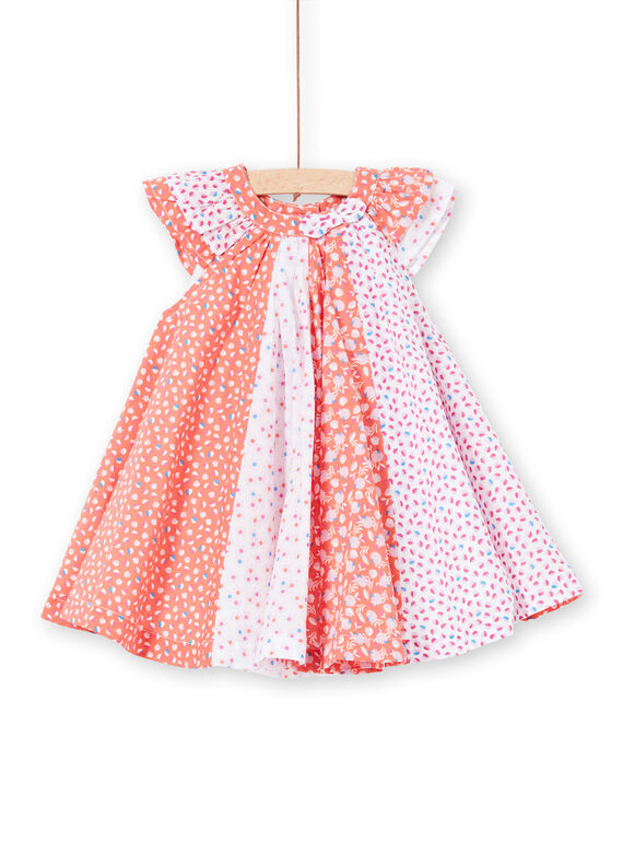 Robe à motifs bébé fille LIVIROB3 / 21SG09U3ROB419