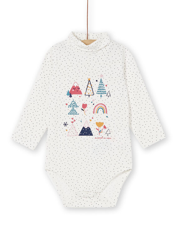 Body col roulé à pois bébé fille KILUBOD2 / 20WG09P1BOD001