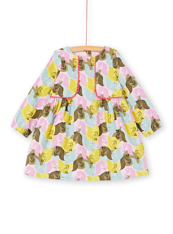 Robe manches longues en velours imprimé KABOROB1 / 20W901N1ROB320