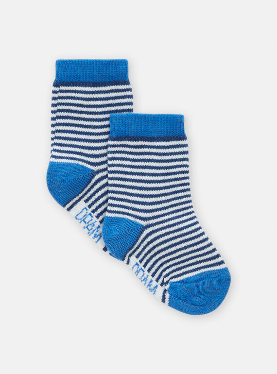 Chaussettes rayées pour bébé garçon TYUJOCHO3 / 24SI1088SOQC214