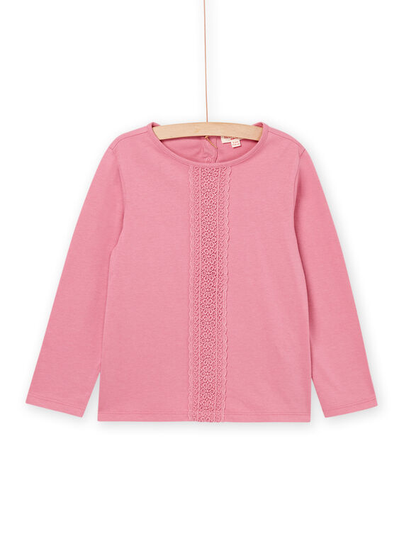 T-shirt manches longues rose PAJOSTEE4 / 22W901B3TMLD318