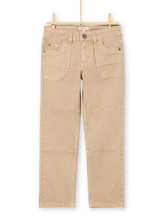 Jean beige enfant garçon MOCOPAN / 21W902L1PAN811