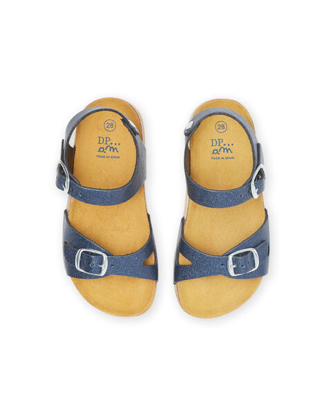Sandales bleu marine enfant fille NANULEA / 22KK3545D0E070