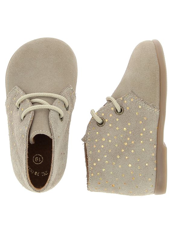 Bottillon en cuir bébé fille DBFBOTDOT / 18WK37T9D0F803
