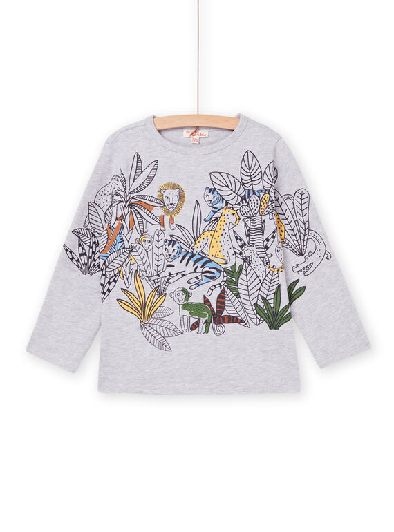 T-shirt manches longues à motifs jungle POMOTEE3 / 22W902N5TMLJ922