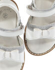 Sandale ville cuir bébé fille FBFSANDVEL / 19SK37C3D0E000