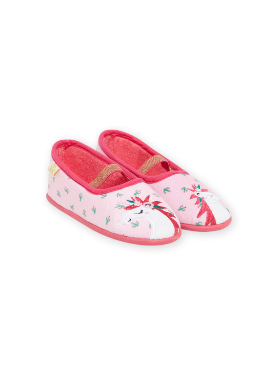 Ballerines roses à motifs licornes enfant fille NAPANTLICOR / 22KK3523D07030