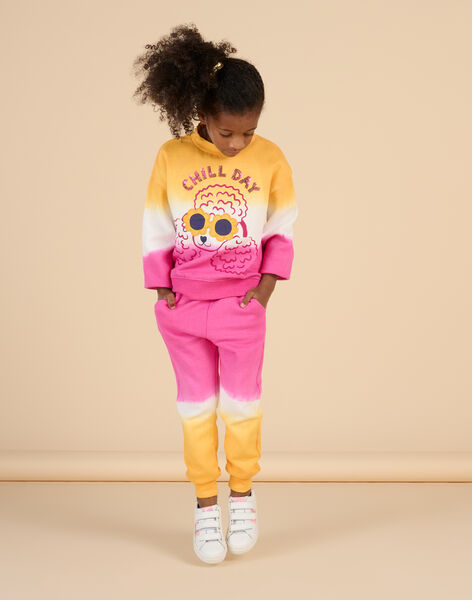 Jogging rose, blanc et orange RADAYPANT2 / 23S901M1PAND332
