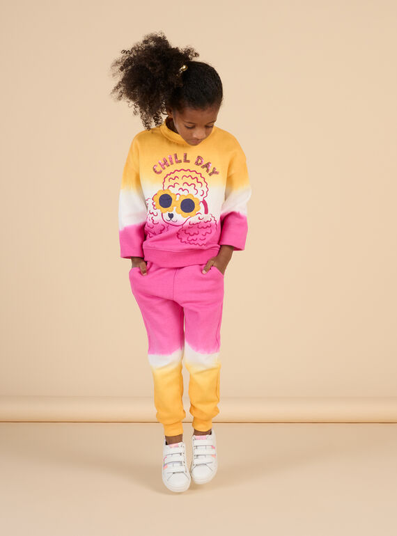 Jogging rose, blanc et orange RADAYPANT2 / 23S901M1PAND332
