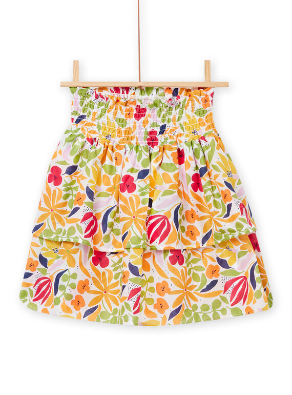 Jupe blanche enfant fille NAHOJUP1 / 22S901T2JUP000