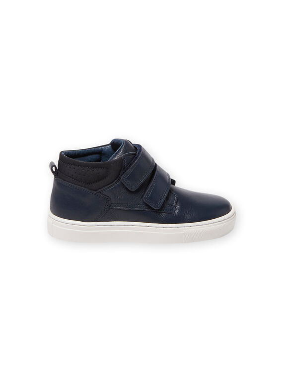 Baskets montantes bleu marine enfant garçon MOBASGO / 21XK3654D3F070