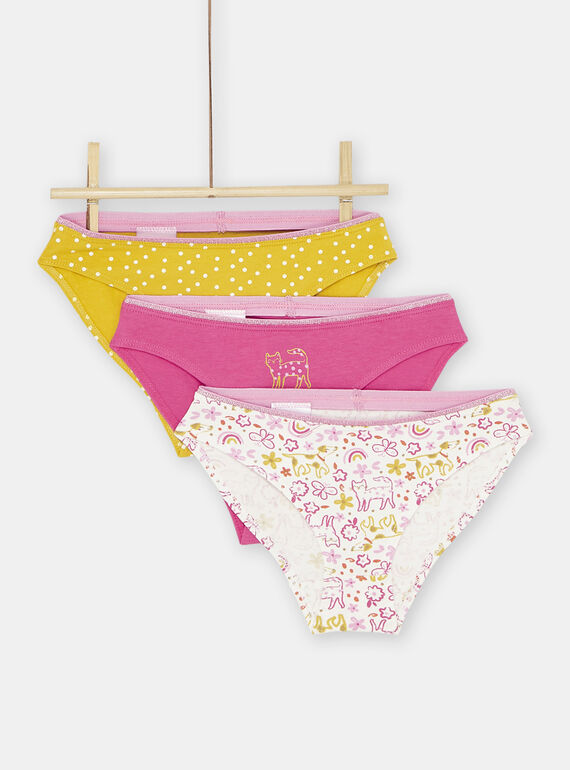 Lot de 3 culottes multicolores fille SEFALOTCAT / 23WH1163D5L000