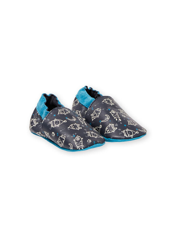 Chaussons bleu marine et bleu clair bébé garçon KNGTROUS / 20XK3816D3S070