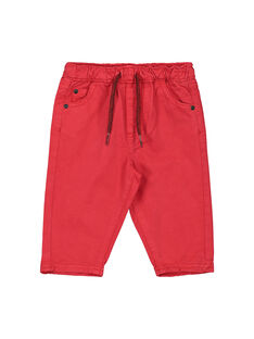 Pantalon rouge bébé garçon FUJOPAN1 / 19SG1031PANF505