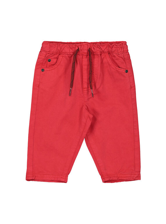 Pantalon rouge bébé garçon FUJOPAN1 / 19SG1031PANF505