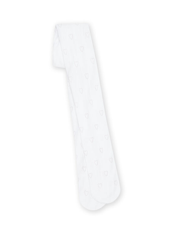 Collants écrus à imprimé coeurs RYAJOSCOL1 / 23SI0172COL000