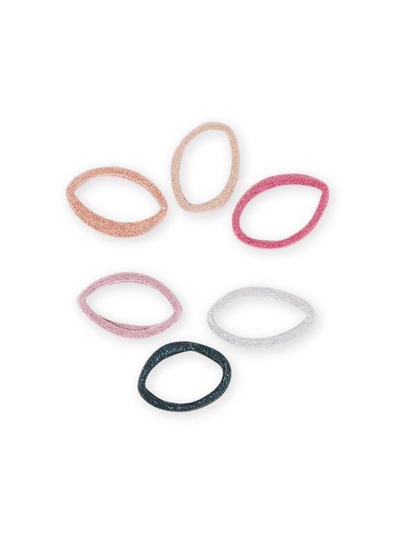 Lot de 6 élastiques assortis enfant fille MYAJOELA6 / 21WI01S1ELAK008