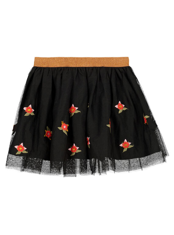 jupe en tulle rebrodé GABRUJUP2 / 19W901K2JUPI813