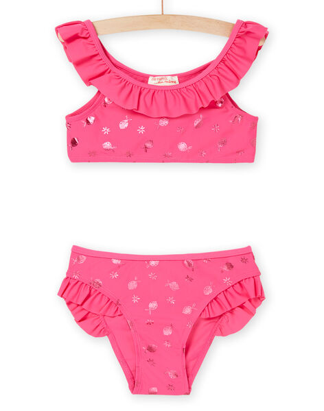 Ensemble maillot de bain 2 pièces rose vif RYABIK2 / 23SI01R2MAID331