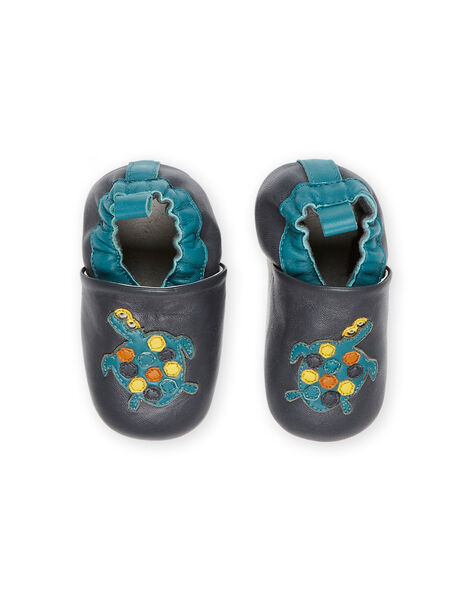Chaussons cuir souple tortues PUCHOSTOR / 22XK3843D3S070