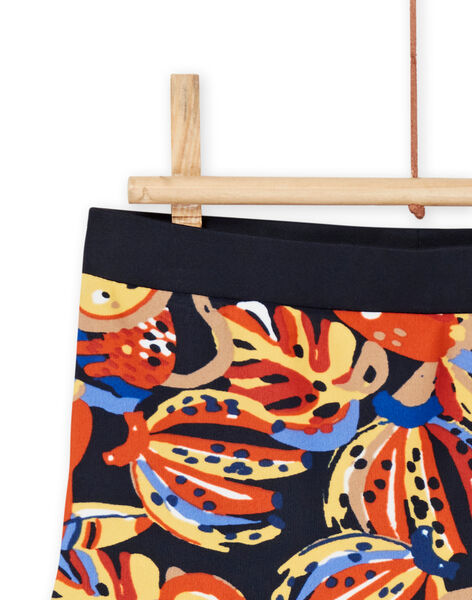 Short de bain bleu nocturne à imprimé fantaisies RYUMER2 / 23SI10R1MAI713