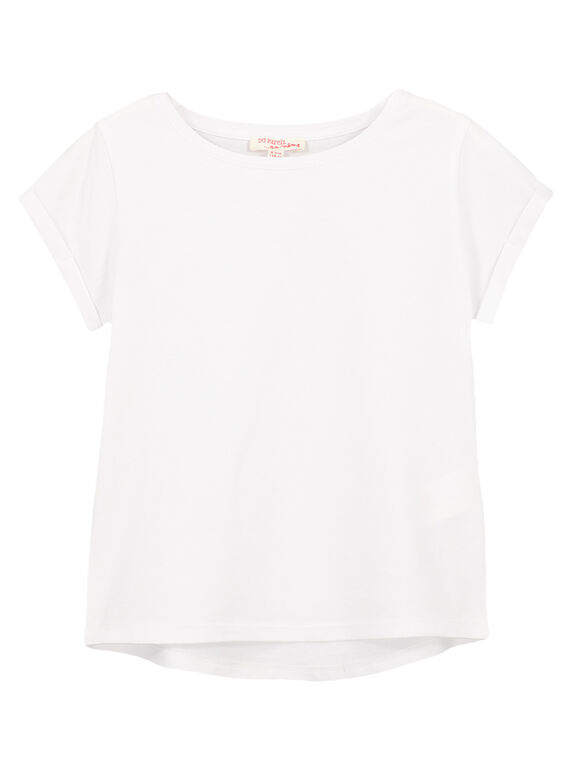 Tee Shirt Manches Courtes Blanc GAESTI1EX / 19W901U1D31000
