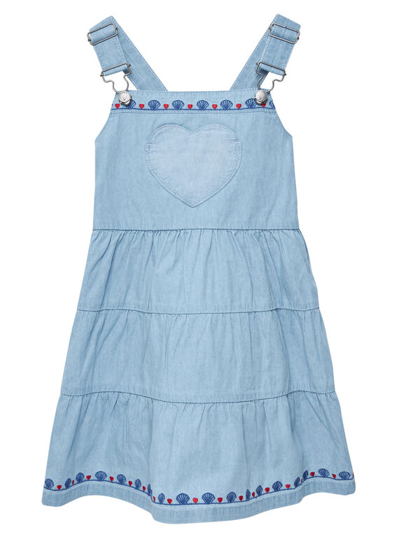 Robe salopette en denim léger JACEAROB3 / 20S901N1ROB721