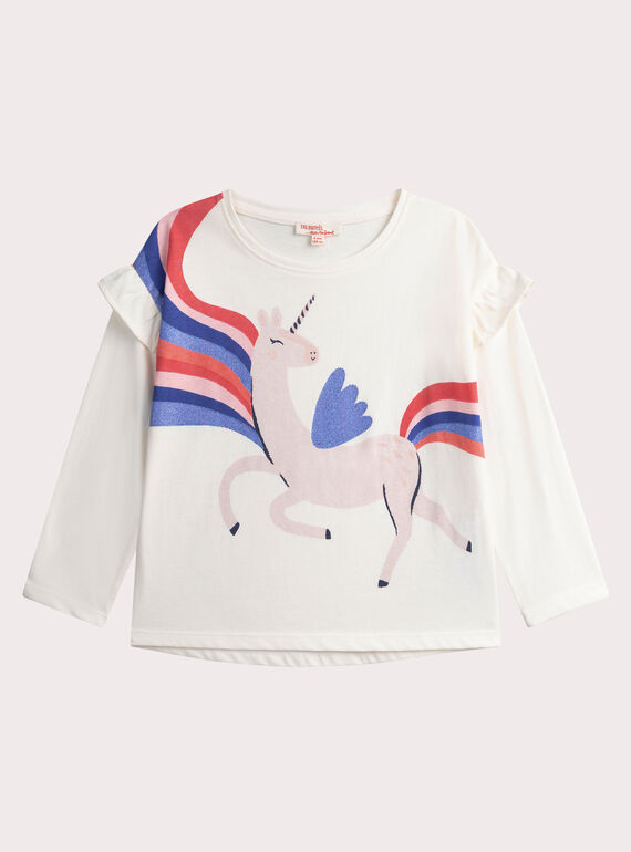 T-shirt  écru avec volants manches WAKATEE1 / 25S90131TML001