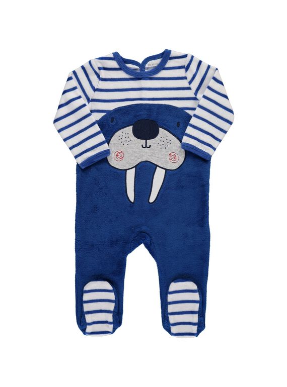 Dors-bien en velours bébé garçon DEGAGREMORS / 18WH14K3GRE099