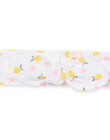 Bandeau blanc à imprimé citron et fleur bébé fille NYIHOBAN / 22SI09T1BAN000