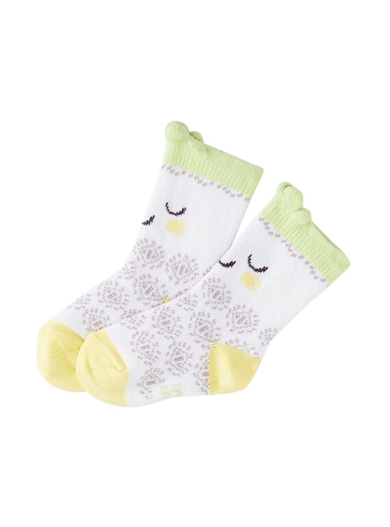 Chaussettes blanches motif ananas fantaisie JOU2CHO / 20SF42M1SOQ000