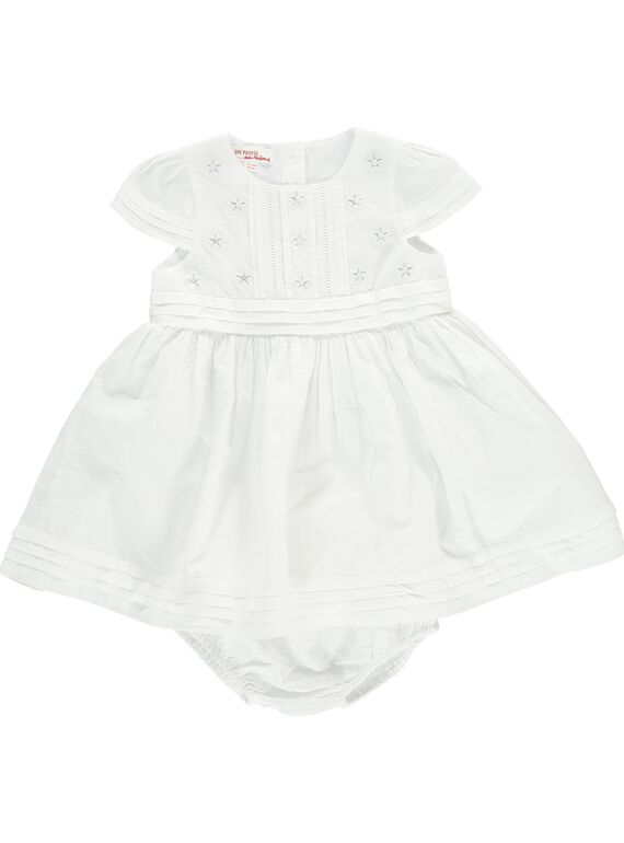 Robe de cérémonie et son bloomer bébé fille CICEROB3 / 18SG09M3ROBA001