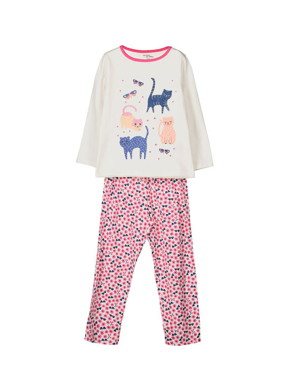 Pyjama en coton fille FEFAPYJMIA / 19SH1143PYJ001